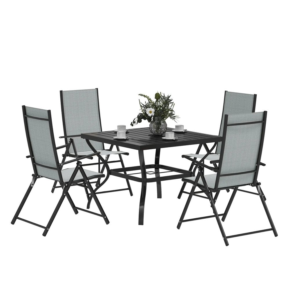 Outsunny Five-Piece Steel Frame Patio Set 