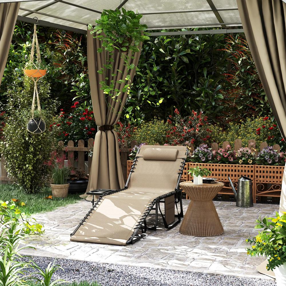 Outsunny Five-Position Reclining Sun Lounger 1