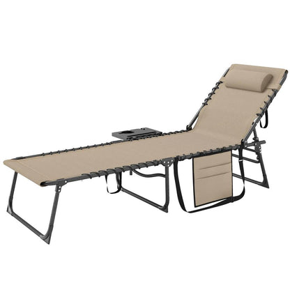 Outsunny Five-Position Reclining Sun Lounger 10