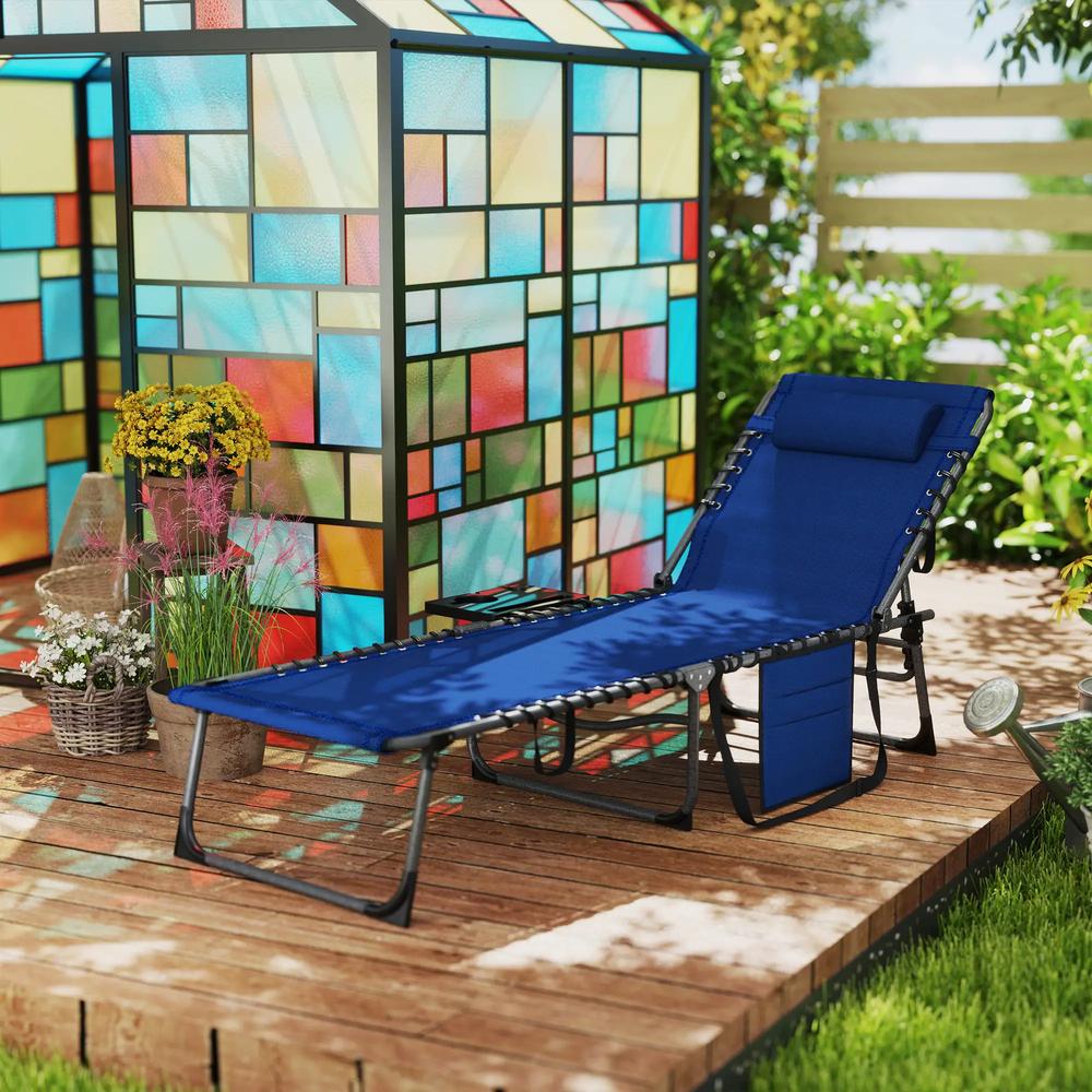 Outsunny Five-Position Reclining Sun Lounger 23