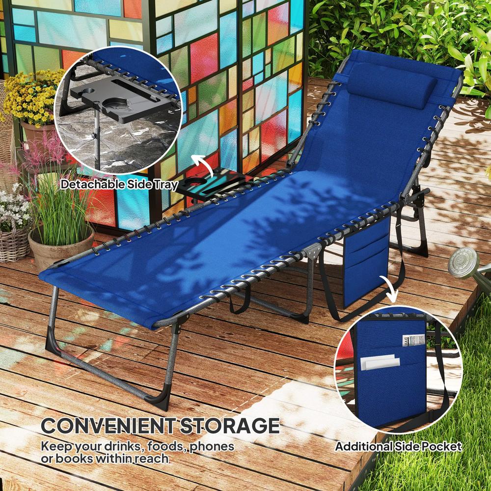 Outsunny Five-Position Reclining Sun Lounger 27