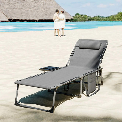 Outsunny Five-Position Reclining Sun Lounger 39