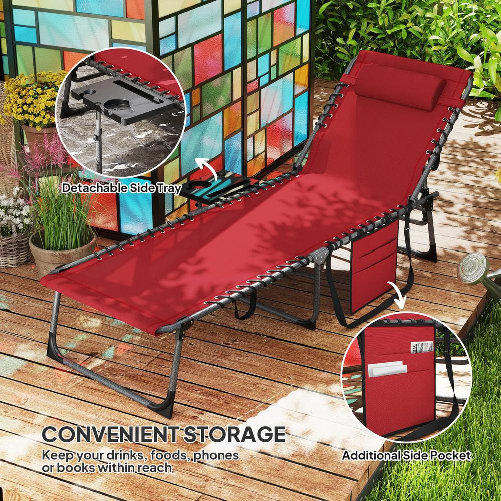 Outsunny Five-Position Reclining Sun Lounger 48