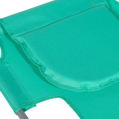 Outsunny Foldable Sun Lounger with Reading Hole 18