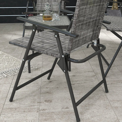 Outsunny Four-Piece Metal Garden Sofa Set 19