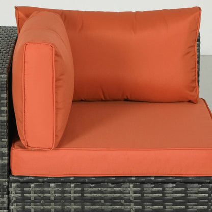 Outsunny Four-Piece Rattan Sofa Set