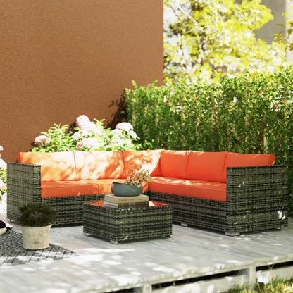 Outsunny Four-Piece Rattan Sofa Set
