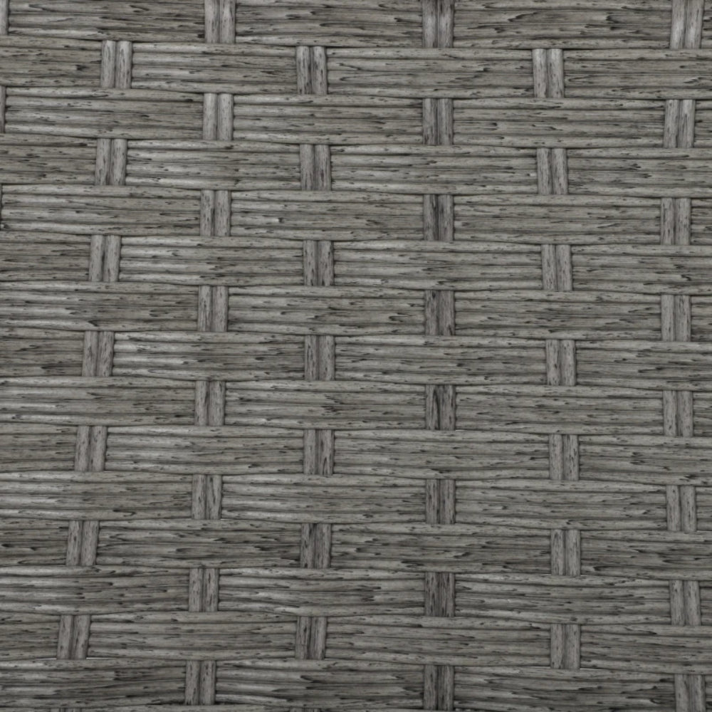 Outsunny Four-Piece Rattan Sofa Set, with Glass-Top Table - Light Grey