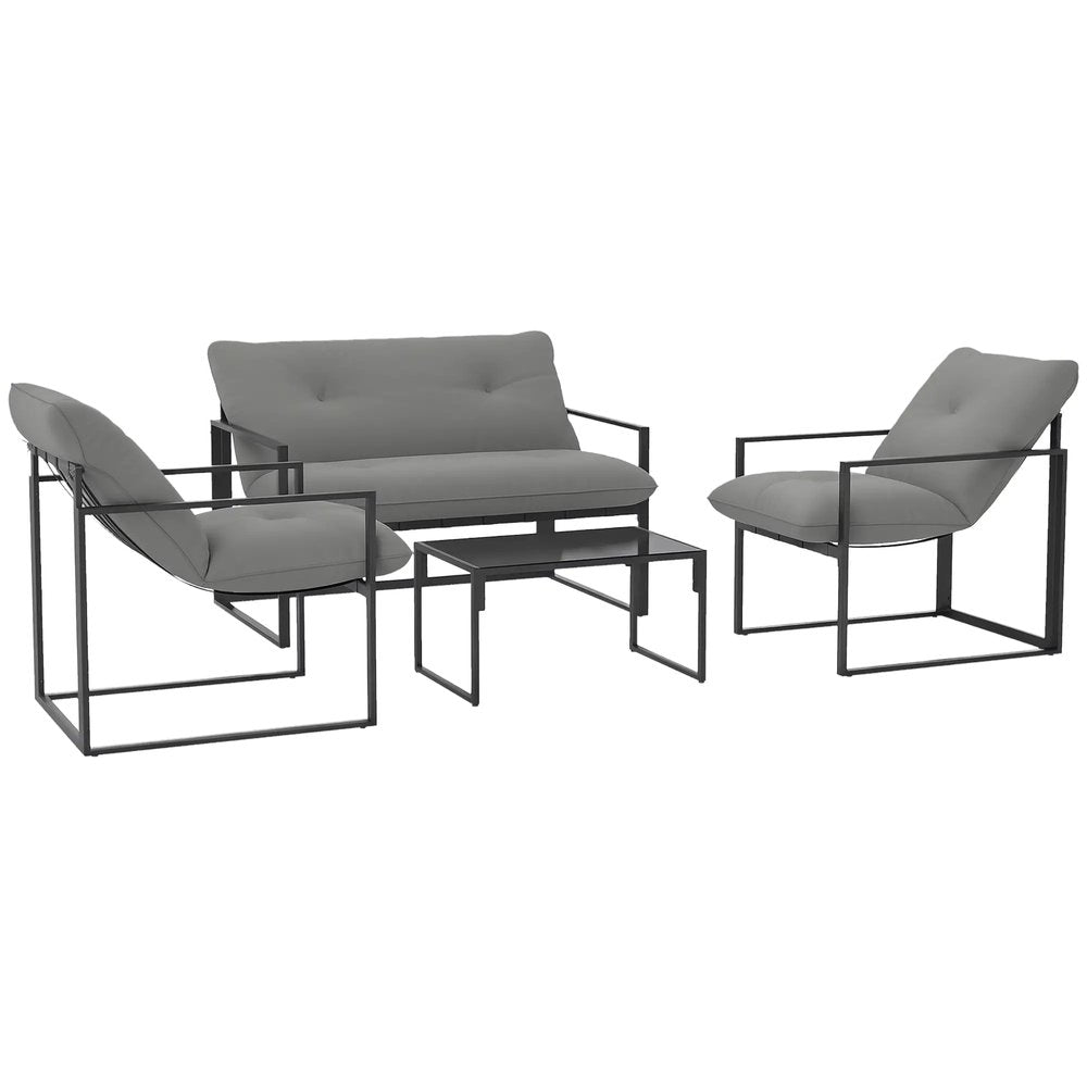 Outsunny Four-Piece Relaxed Back Garden Dining Set 20