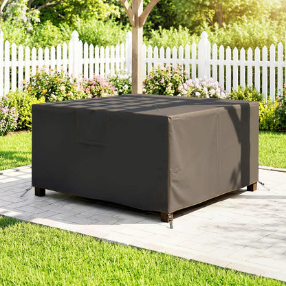 Outsunny Garden Furniture Cover, Waterproof Patio Furniture Cover with Air Vent, 420D Oxford Fabric, 125 x 125 x 74 cm, Black 6