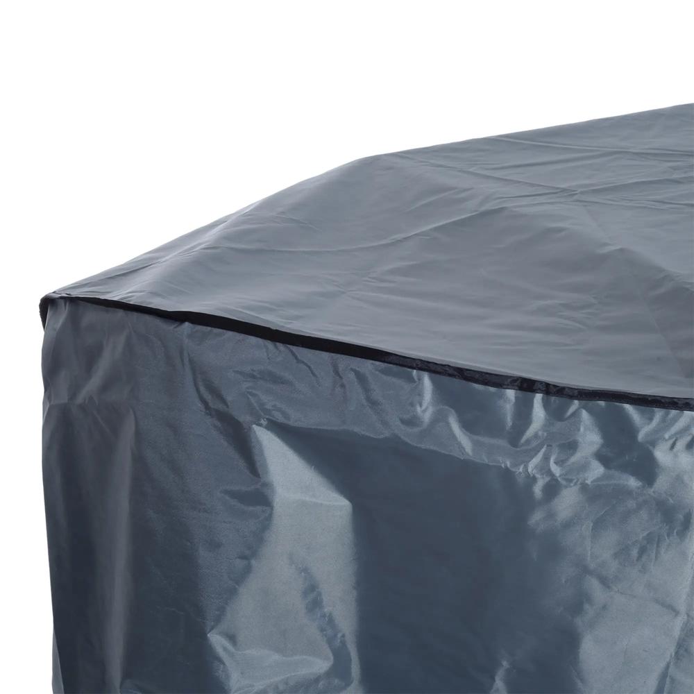 Outsunny Garden Furniture Cover, Waterproof Windproof 420D Heavy Duty Oxford Fabric Rattan Furniture Cover, Rectangular Outdoor Table Chair Set Cover, 235 x 135 x 94cm 6