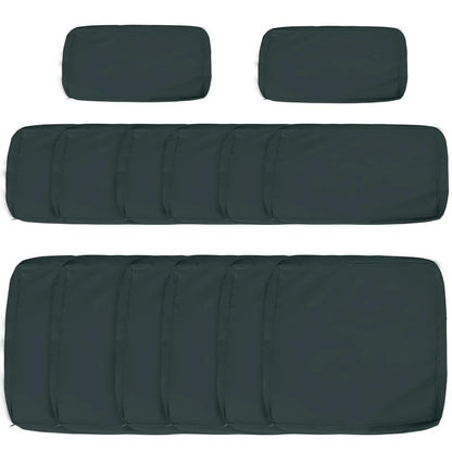 Outsunny Garden Rattan Sofa Cushion Polyester Cover Replacement Outdoor- No Cushion Included 11