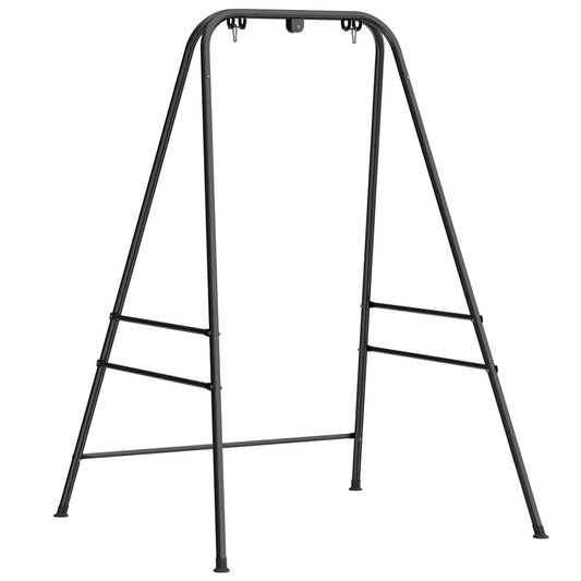 Outsunny Hammock Chair Stand Only, 150KG Load Capacity, for Indoor Outdoor, Black 84A-399V00BK 