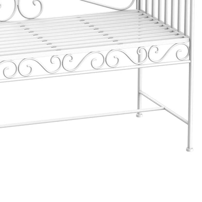 Outsunny Heavy-Duty Garden Bench-White 7