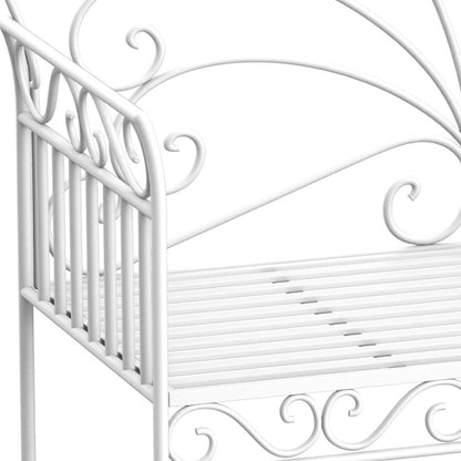 Outsunny Heavy-Duty Garden Bench-White 8