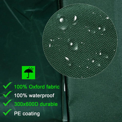 Outsunny Outdoor Garden Furniture Cover Waterproof, Anti-UV 600D Heavy Duty Oxford Fabric Patio Furniture Cover for Rectangular Sofa Table Set, Green, 205 x 145 x 70 cm 4
