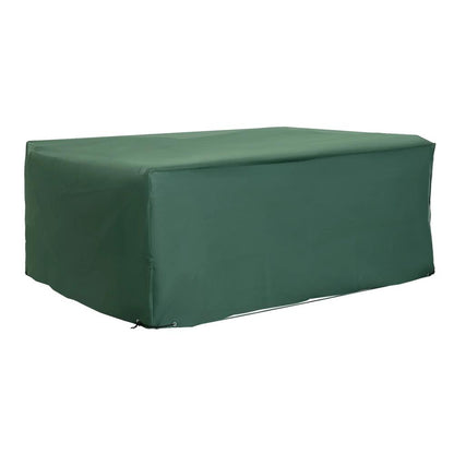 Outsunny Outdoor Garden Furniture Cover Waterproof, Anti-UV 600D Heavy Duty Oxford Fabric Patio Furniture Cover for Rectangular Sofa Table Set, Green, 205 x 145 x 70 cm 