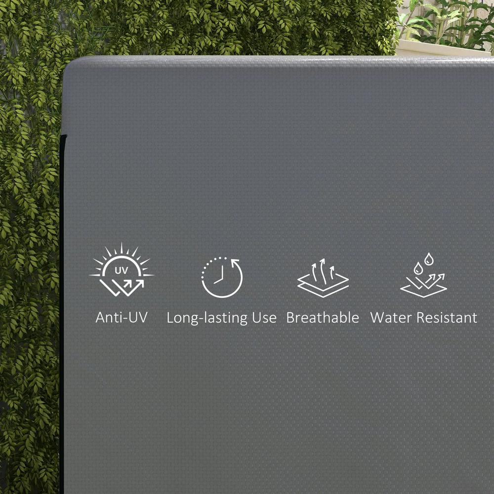 Outsunny Patio 3 Seater Swing Chair Bench Cover Outdoor Garden Furniture Rain Protection Cover Protector Waterproof Anti-UV, 215L x 155W x 150Hcm 13