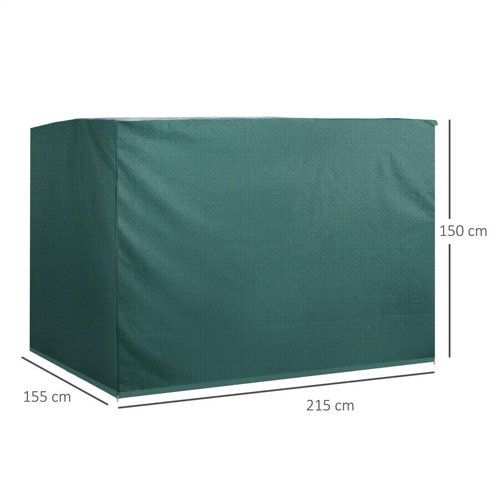 Outsunny Patio 3 Seater Swing Chair Bench Cover Outdoor Garden Furniture Rain Protection Cover Protector Waterproof Anti-UV, 215L x 155W x 150Hcm 2