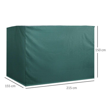Outsunny Patio 3 Seater Swing Chair Bench Cover Outdoor Garden Furniture Rain Protection Cover Protector Waterproof Anti-UV, 215L x 155W x 150Hcm 2