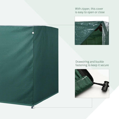 Outsunny Patio 3 Seater Swing Chair Bench Cover Outdoor Garden Furniture Rain Protection Cover Protector Waterproof Anti-UV, 215L x 155W x 150Hcm 4