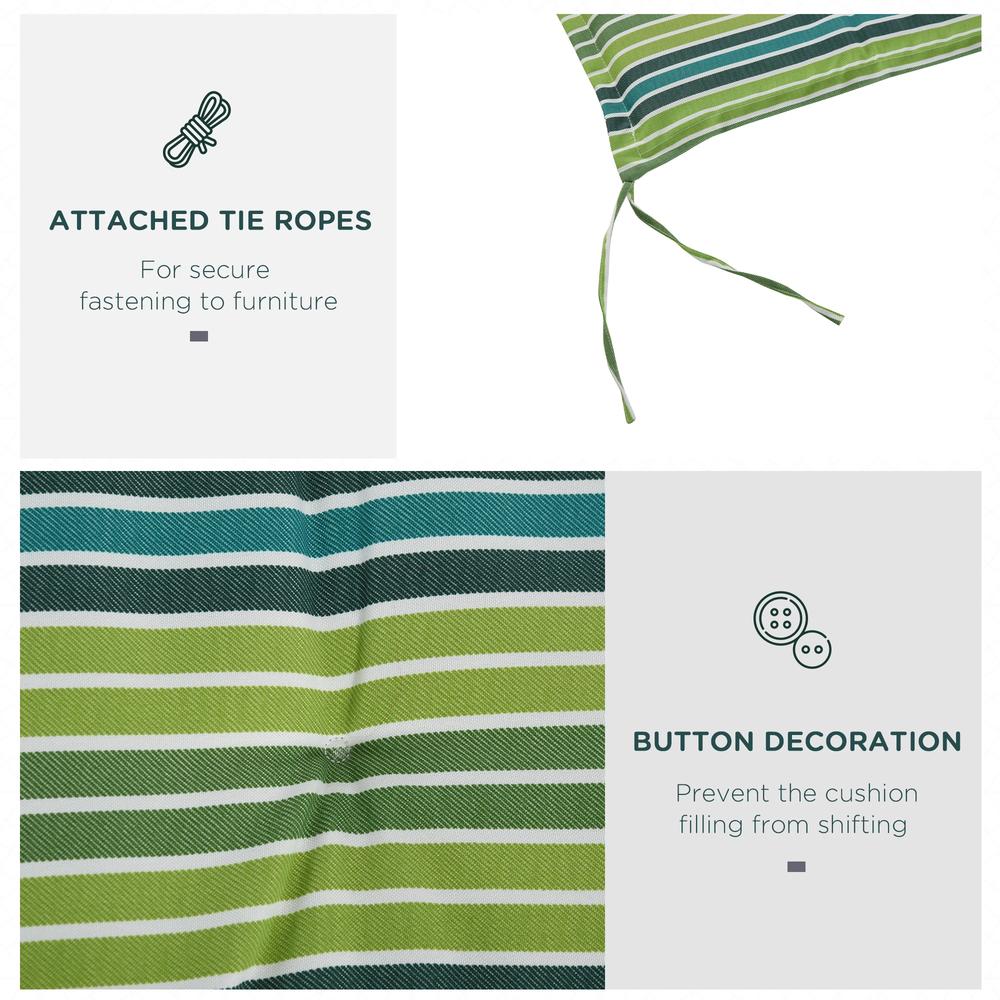 Outsunny Polyester Set Of 2 Swing Chair Cushion 14