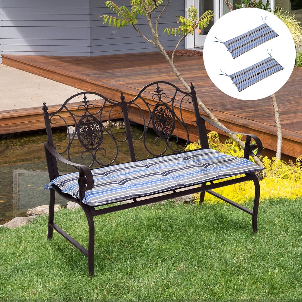 Outsunny Polyester Set Of 2 Swing Chair Cushion 8