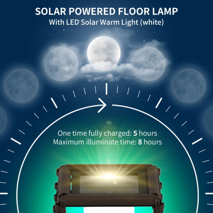 Outsunny Rattan Solar Floor Lamp, 68cm Tall Outdoor Garden Lantern Pathway Light & Decorative Lighting with Auto On/Off LED Lights, IP44, for Porch, Yard, Courtyard, Deck Additional Image 16