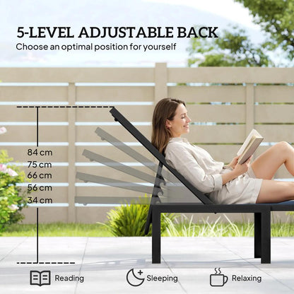 Outsunny Reclining Sun Lounger 14