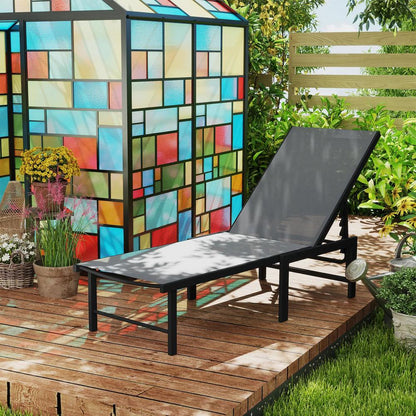 Outsunny Reclining Sun Lounger 30