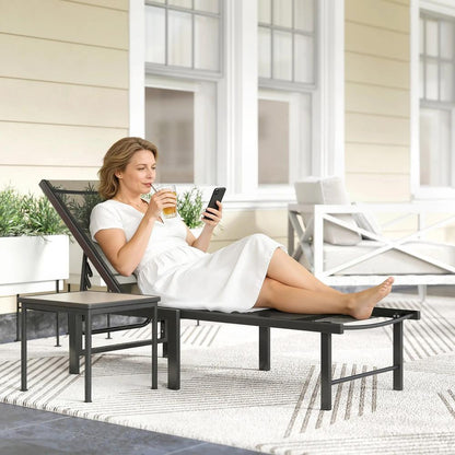 Outsunny Reclining Sun Lounger 8