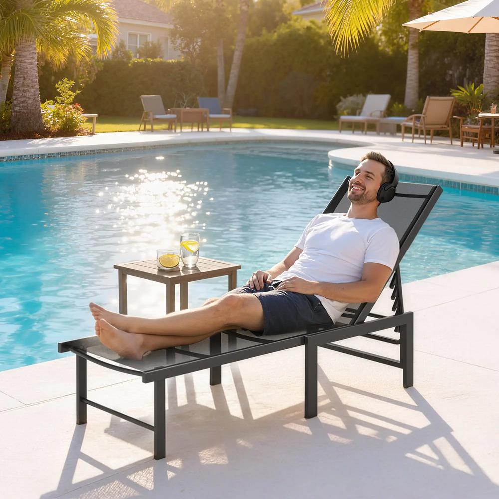 Outsunny Reclining Sun Lounger 9
