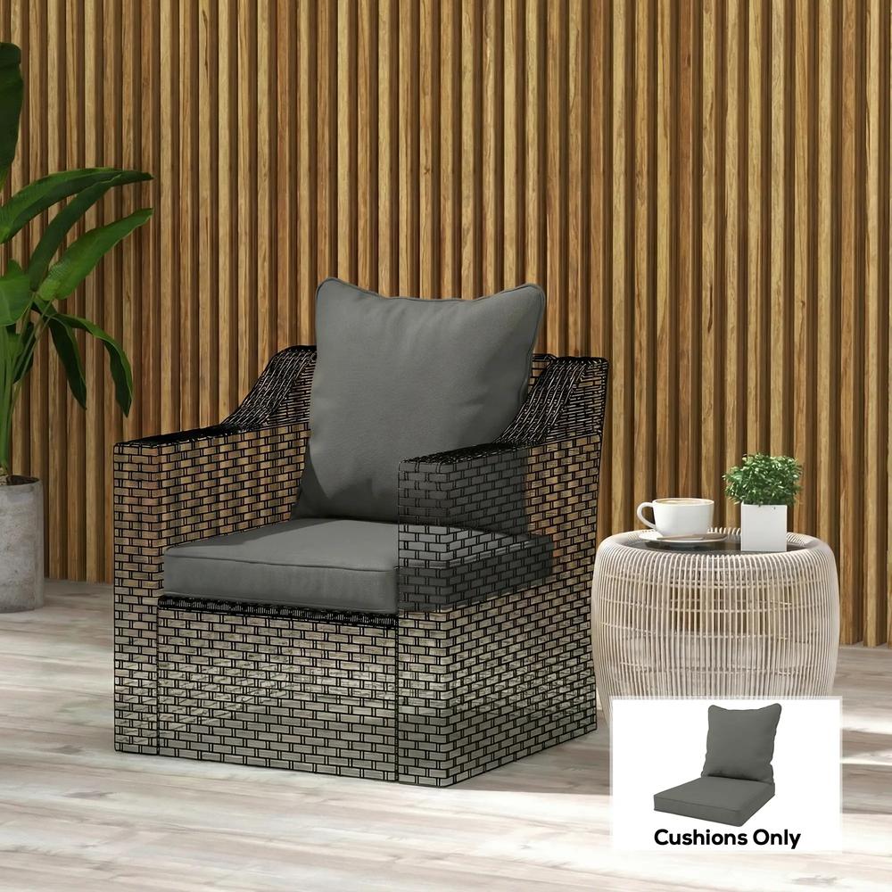 Outsunny Seat and Back Padded Cushion Set, Cushion Only 30