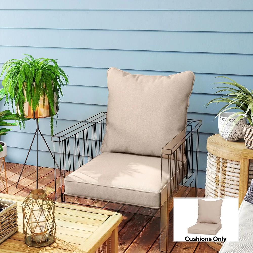 Outsunny Seat and Back Padded Cushion Set, Cushion Only 42