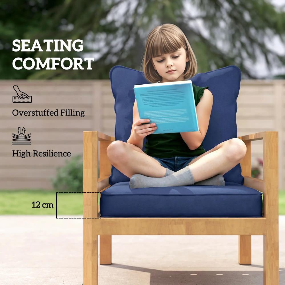 Outsunny Seat and Back Padded Cushion Set, Cushion Only 58