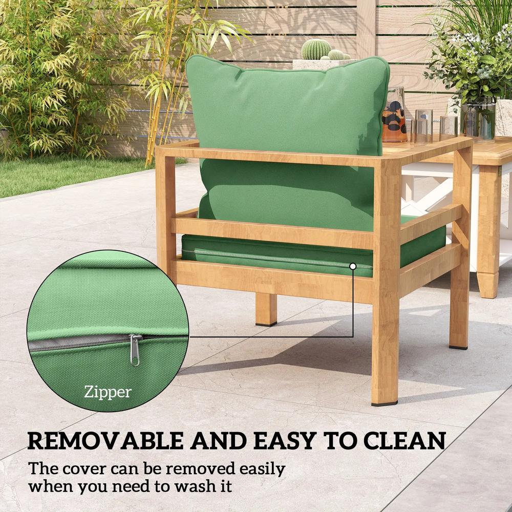 Outsunny Seat and Back Padded Cushion Set, Cushion Only 6