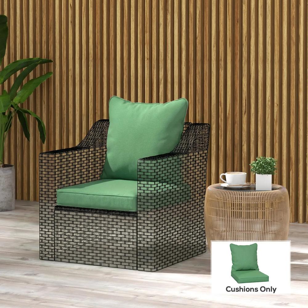 Outsunny Seat and Back Padded Cushion Set, Cushion Only 8