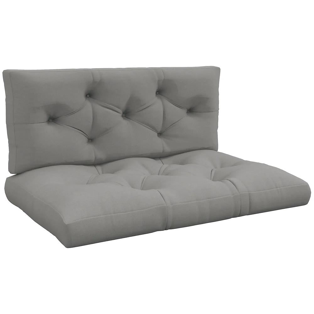 Outsunny Seat and Back Padded Pallet Cushion Set 10