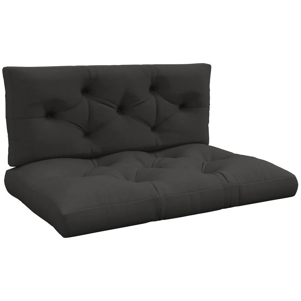 Outsunny Seat and Back Padded Pallet Cushion Set 