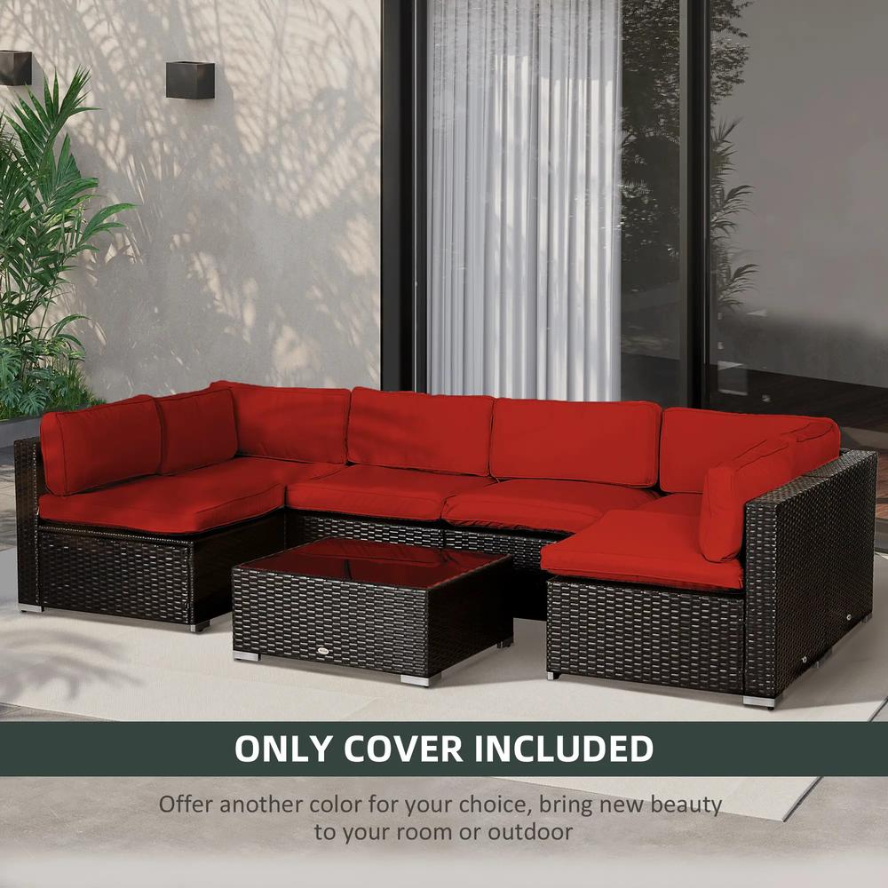 Outsunny Set of 14 Mixed Cushion Covers 16