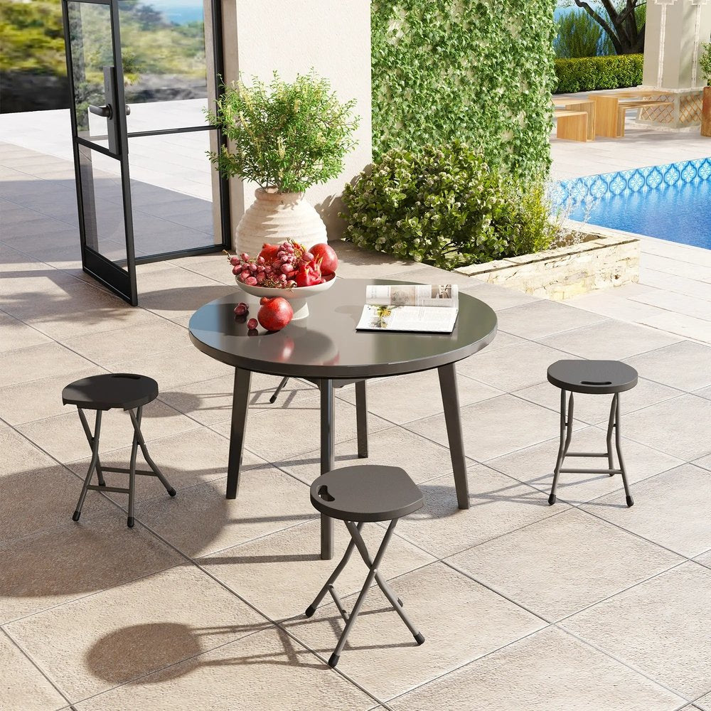 Outsunny Set of Four Folding Carry Stools 1