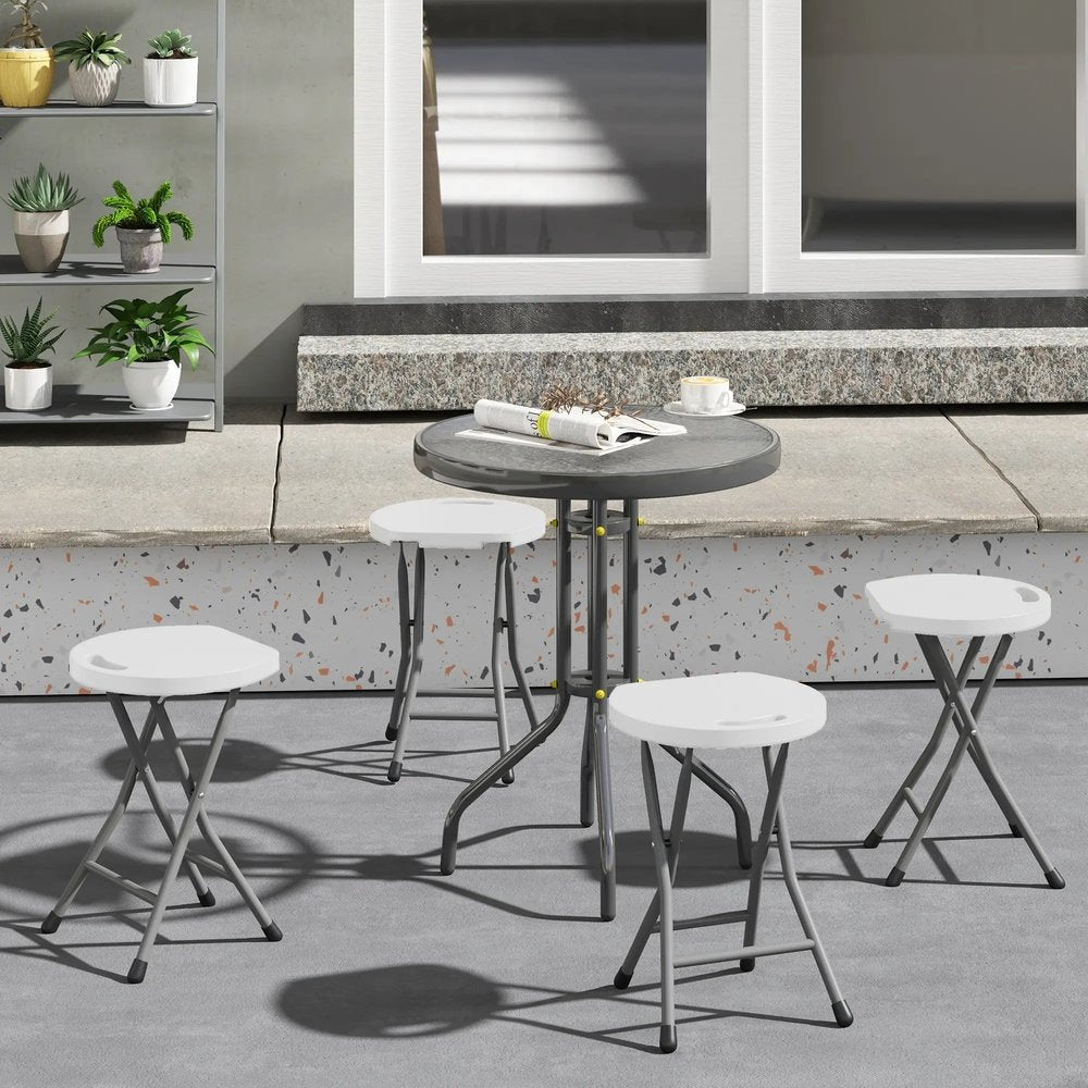 Outsunny Set of Four Folding Carry Stools 12