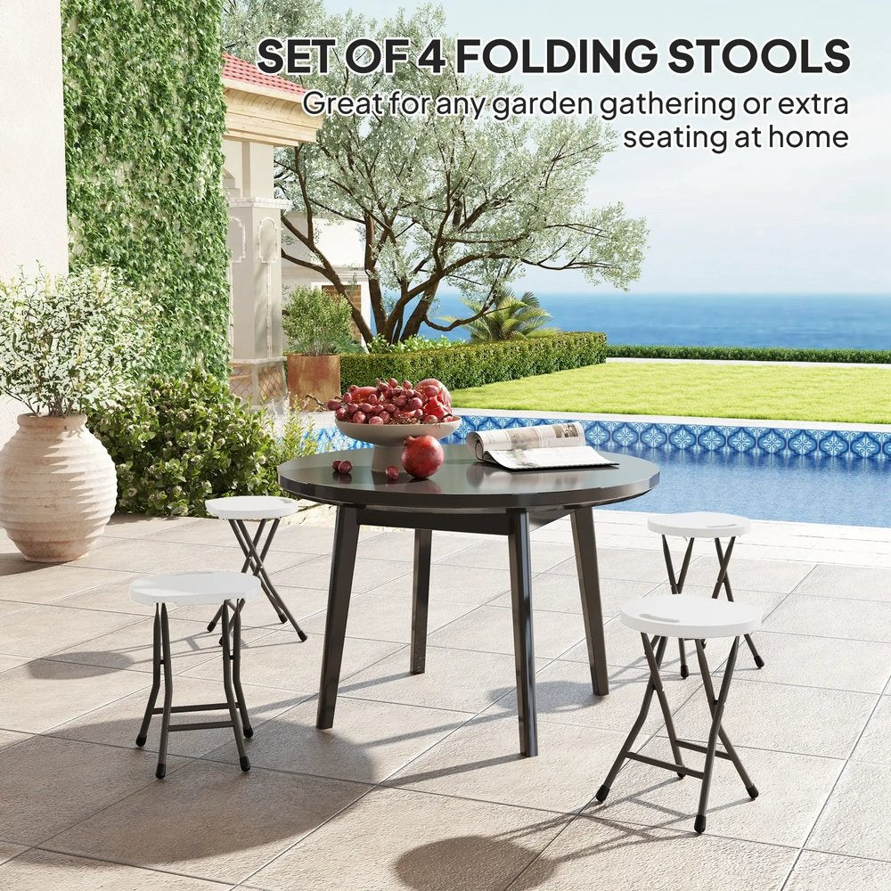 Outsunny Set of Four Folding Carry Stools 14