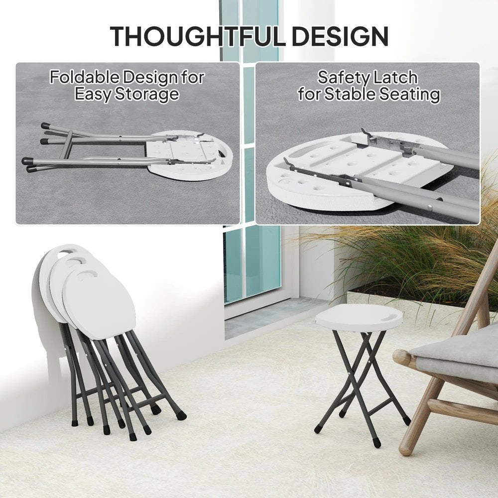 Outsunny Set of Four Folding Carry Stools 15