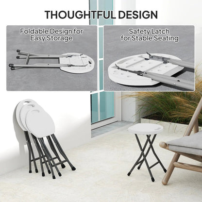 Outsunny Set of Four Folding Carry Stools 15