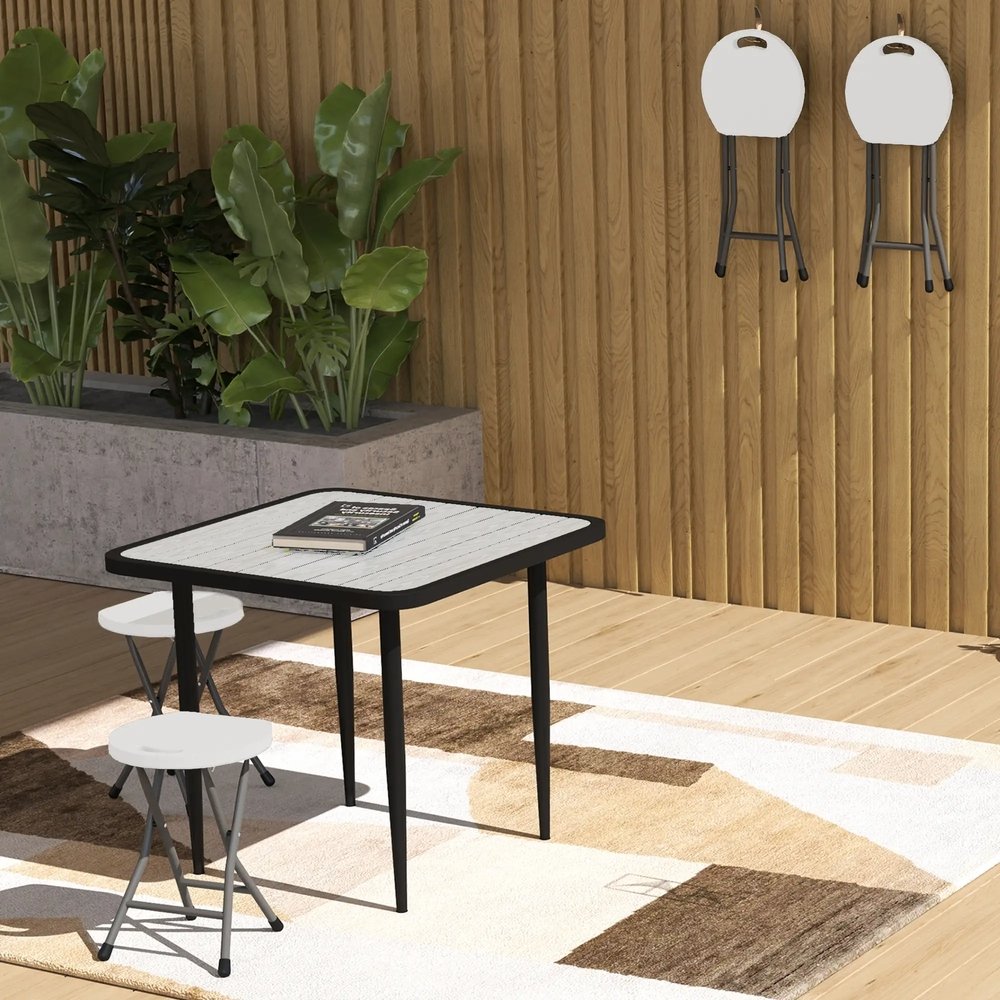 Outsunny Set of Four Folding Carry Stools 19