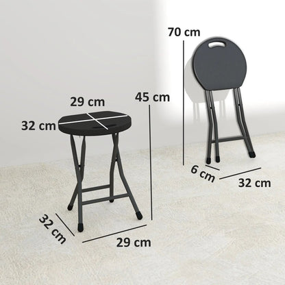 Outsunny Set of Four Folding Carry Stools 2