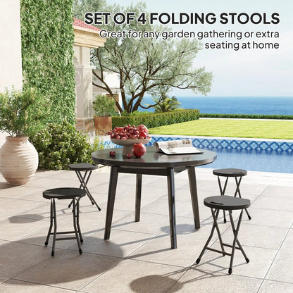 Outsunny Set of Four Folding Carry Stools 3