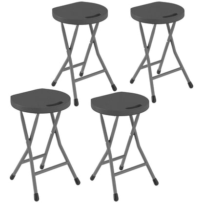 Outsunny Set of Four Folding Carry Stools 