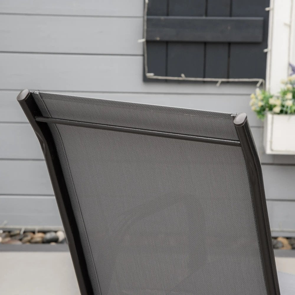 Outsunny Set of Four Stackable Mesh Seat Chairs 28
